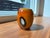 Set of 2, Vintage Dreamlight Mediterrana German Sculptural Art Glass -Amber Votive & Organic Modern Bowl For Sale In Sacramento - Image 6 of 10