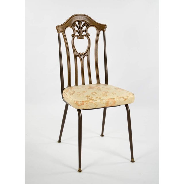 1960's Howell Co. Victorian Style Metal Dining Table and ...