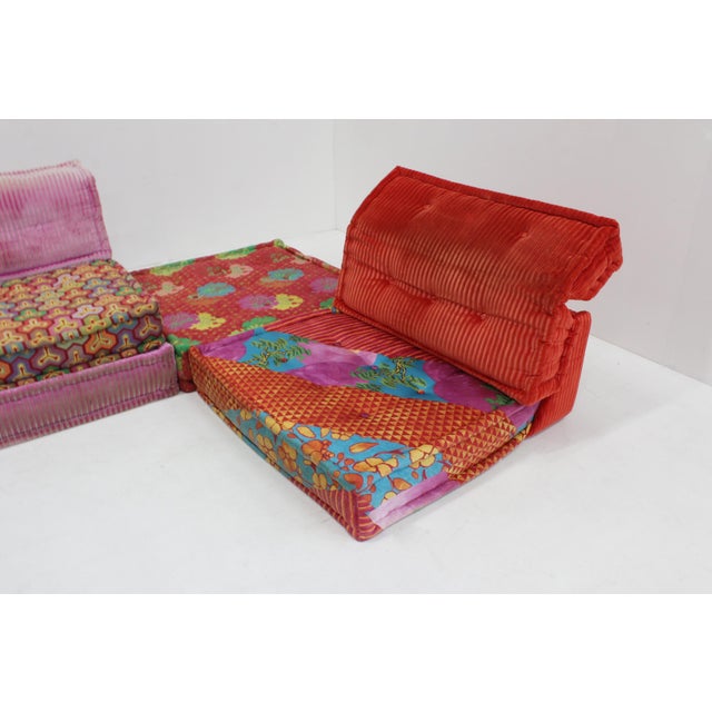 Textile Mah Jong Sofa by Hans Hopfer for Roche Bobois, 1970s, Set of 12 For Sale - Image 7 of 13