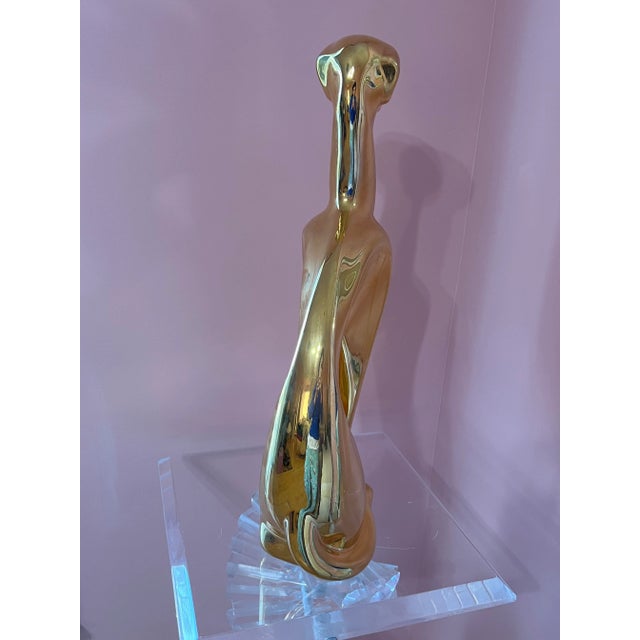 Sitting Greyhound Dog Sculpture by Jaru 1986