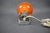 Metal Orange Wall Lamp by Josef Hurka for Napako, Czechoslovakia, 1970s For Sale - Image 7 of 14