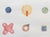 Tina Ruyi "Little Blobs" Contemporary Colorful Watercolor Geometric Dot Grid Painting, 2024 For Sale - Image 11 of 11