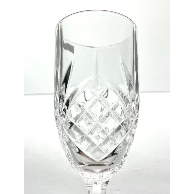 2010s Godinger “Dublin” Crystal Iced Tea Glasses - Set of 8 For Sale - Image 5 of 6
