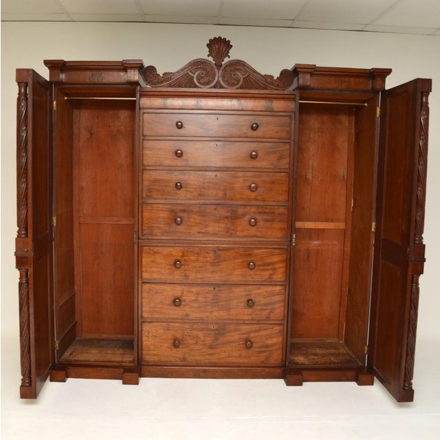 Early 19th Century William IV Compact Wardrobe, 1830s For Sale - Image 5 of 16