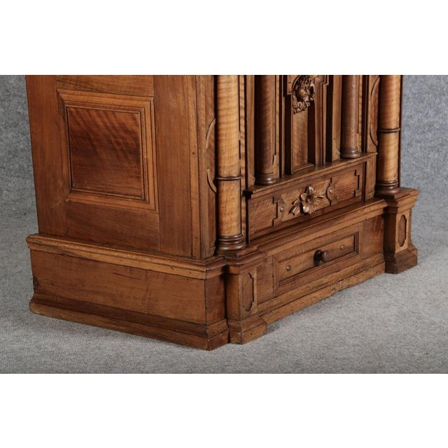 Small Renaissance Chest in Walnut, 1650s For Sale - Image 14 of 18