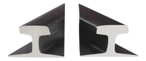 Rail Road Sections Bookends - a Pair