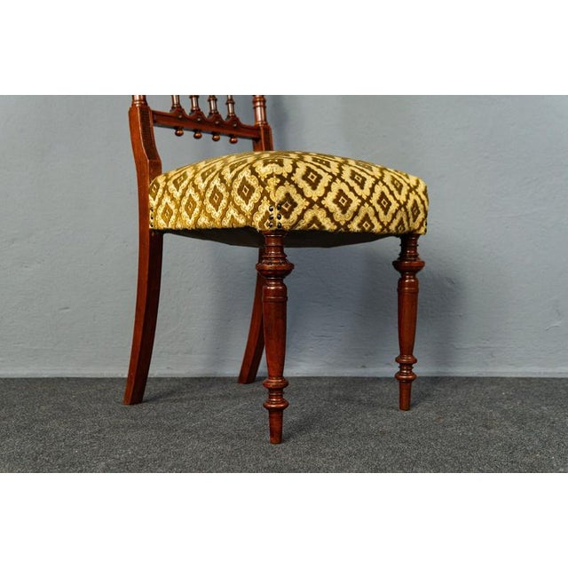 Brown Wilhelminian Walnut Chairs, Set of 4 For Sale - Image 8 of 16