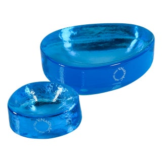 Vintage Murano Glass Trinket Trays by Vincenzo Nason, 1990s, Set of 2 For Sale