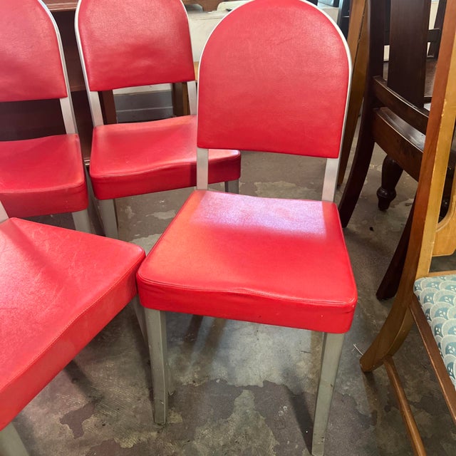 Industrial Vintage Fireproofing Company Good Form Chairs For Sale - Image 3 of 7