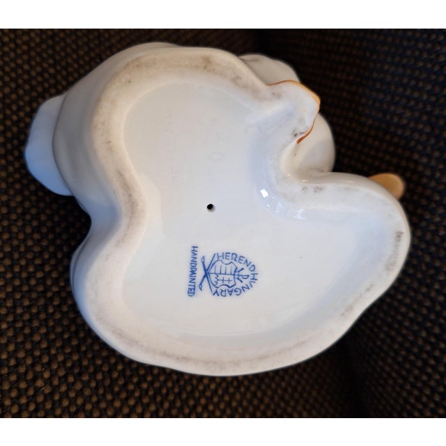 Hand-Painted Porcelain Ducks Figurine from Herend, 1970s For Sale - Image 6 of 7