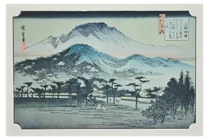 After Utagawa Hiroshige, Eight Scenic Spots in Oomi, 20th Century, Lithograph