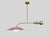 Contemporary Pink Brass Pendant With Milk Glass Shade For Sale - Image 3 of 6