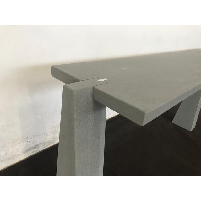 Mid-Century Modern Pietra Serena Model Incas Console Table by Angelo Mangiarotti for Skipper, 1990s For Sale - Image 3 of 6