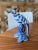 Chinoiserie Vintage Chinoiserie Parrot in Classic Blue and White For Sale - Image 3 of 9