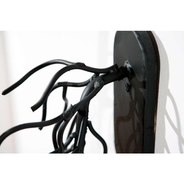Contemporary Faux Coral Black Single Arm Sconces - a Pair For Sale - Image 3 of 7