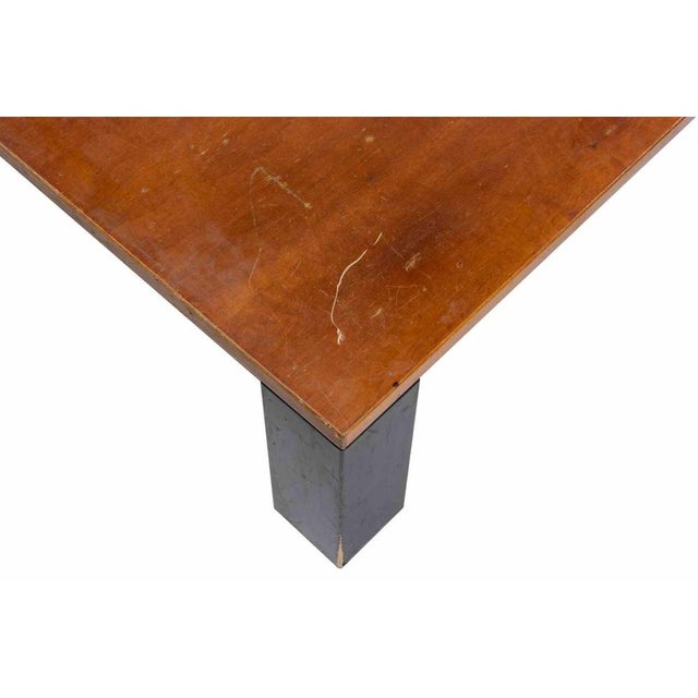 Wood and Lacquered Metal Coffee Table by Gastone Rinaldi, 1970s For Sale - Image 6 of 8