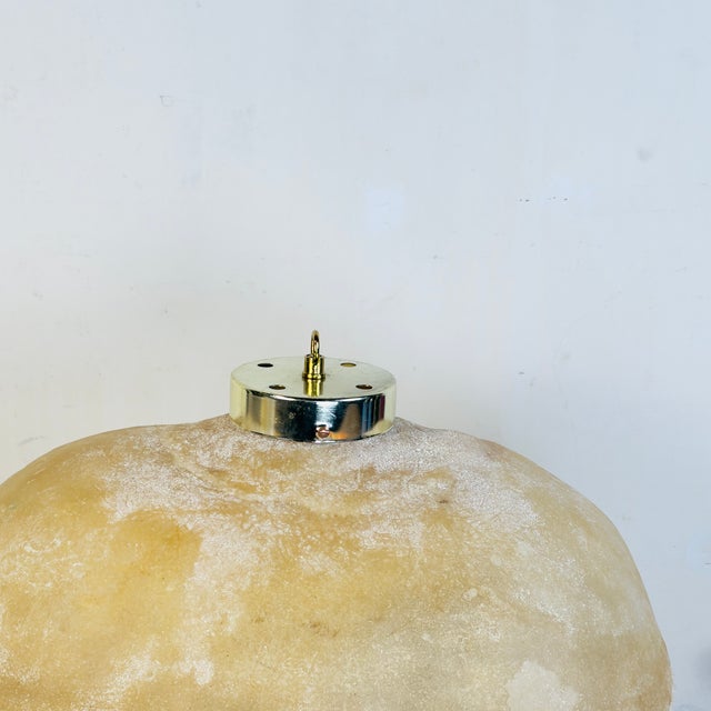 Large resin moon rock ceiling light or pendant light. Comes with both hanging and flush mount hardware (as pictured). For...