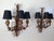 Mid-Century Venetian Tole Wall Sconces with Gilded Leaves, 1950s, Set of 2 For Sale - Image 9 of 11