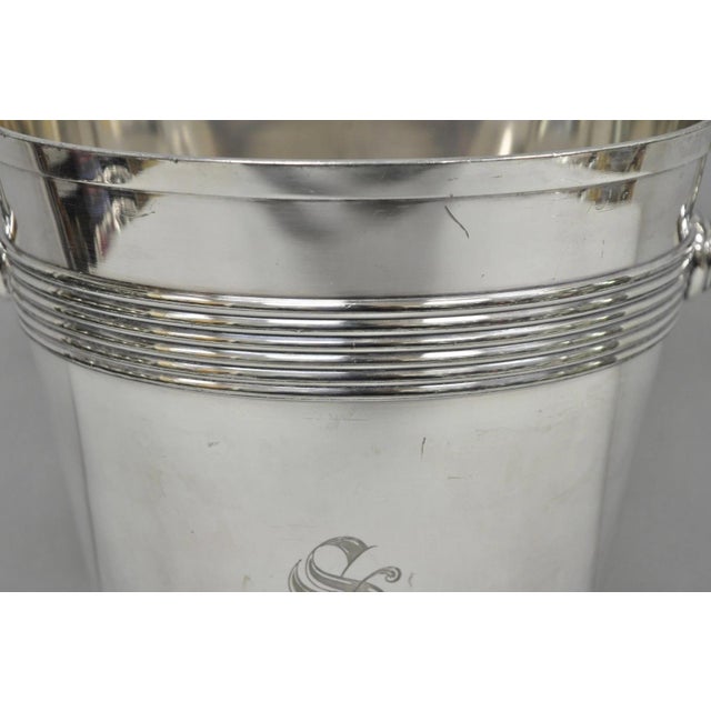 Early 20th Century International Wilcox English Regency Silver Plated Champagne Ice Bucket "S" Mono For Sale - Image 14 of 18