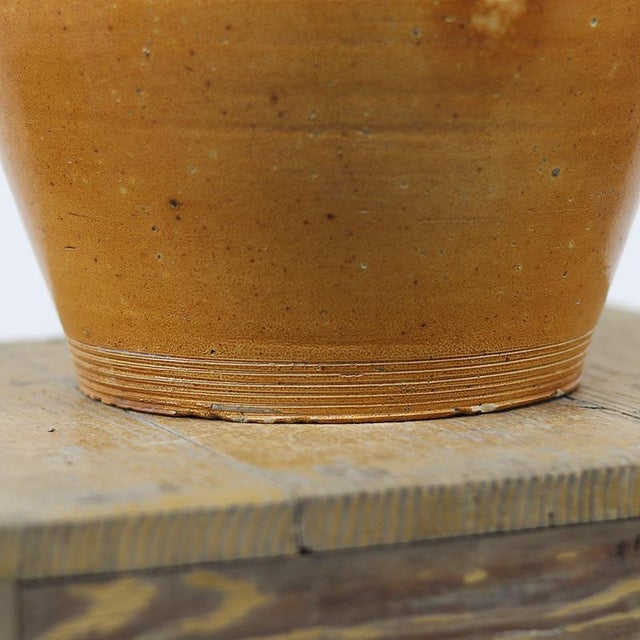 Large Rustic Farmhouse Earthenware Confit Jar For Sale - Image 9 of 10