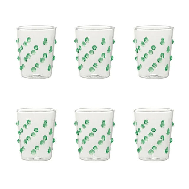 2020s Zafferano Party Tumbler Junior in Green - Set of 6 For Sale - Image 5 of 5