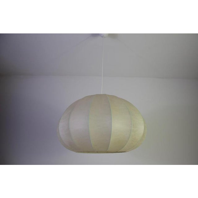 Mid-Century Round Cocoon Pendant Lamp, Italy, 1960s For Sale - Image 4 of 13