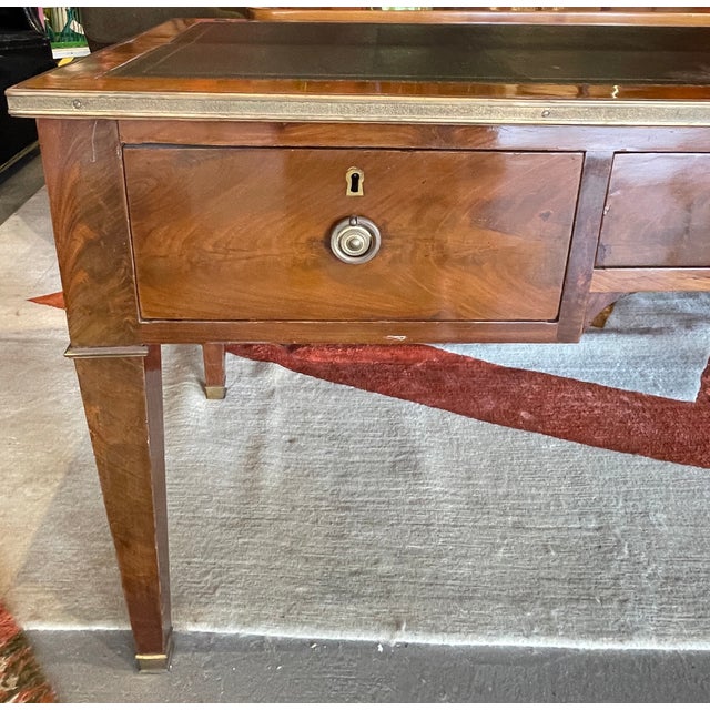 Early 20th Century Louis XVI Leather Topped Writing Desk For Sale - Image 4 of 14