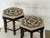 Mid-Century Modern Scandinavian Modern Needlepoint Tapestry Stools with Bobbin-Turned Legs, 1950s For Sale - Image 3 of 11