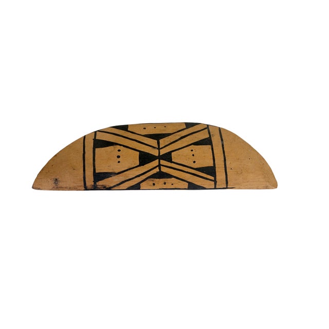 Vintage Mehinaku Tribe Spatula for Spreading Manioc Dough Xingu Brazil 15" W For Sale In New York - Image 6 of 6