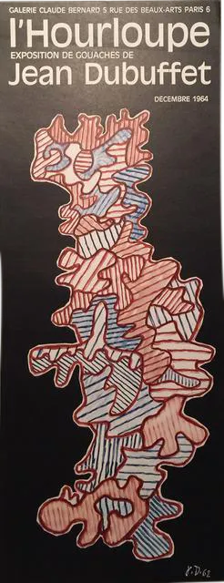 1964 Jean Dubuffet L'Hourloupe Exposition de Gouaches de Jean Dubuffet Poster