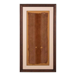 Large Framed Pre-Columbian Woven Textile Panel Inca Culture Peru For Sale