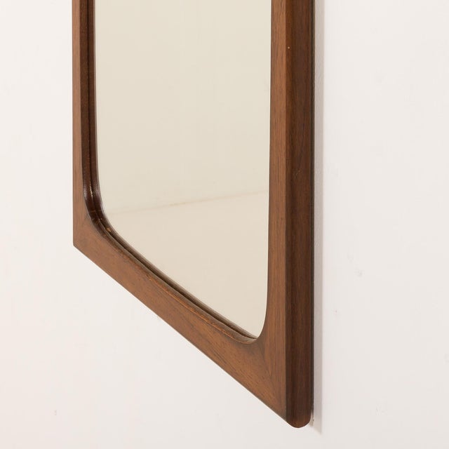 Mid-Century Modern Danish Rosewood Mirror in the style of Aksel Kjersgaard, 1960s For Sale - Image 3 of 9