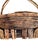Vintage French Folk Art Adirondack Style Grapevine Gathering Basket With Double Handles, Mid-Century Rustic Market Basket 24” Wide For Sale - Image 11 of 18