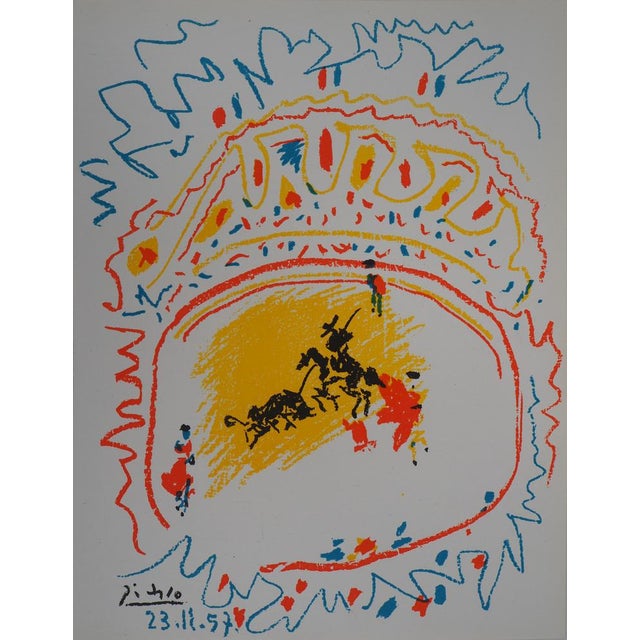 Pablo Picasso, The Little Bullfight, Original Lithograph For Sale - Image 7 of 7