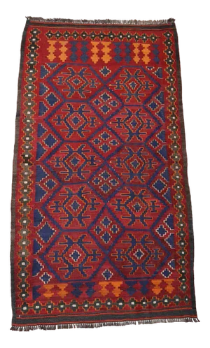 Vintage Handwoven Afghan Kilim Rug, 1980s
