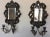 Antique Brass Repousse Mirror Candle Wall Sconces - Pair For Sale - Image 4 of 7