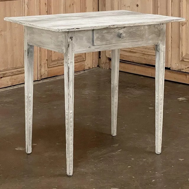 Late 18th Century 18th Century Country French Painted End Table For Sale - Image 5 of 14