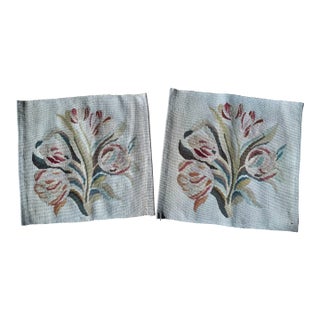 Vintage French Provincial Style Needlepoint Fragments For Sale