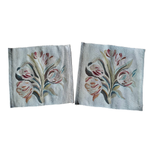 Vintage French Provincial Style Needlepoint Fragments