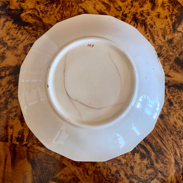 Royal Blue Antique English Imari Porcelain Tea Cup and Saucer For Sale - Image 8 of 8