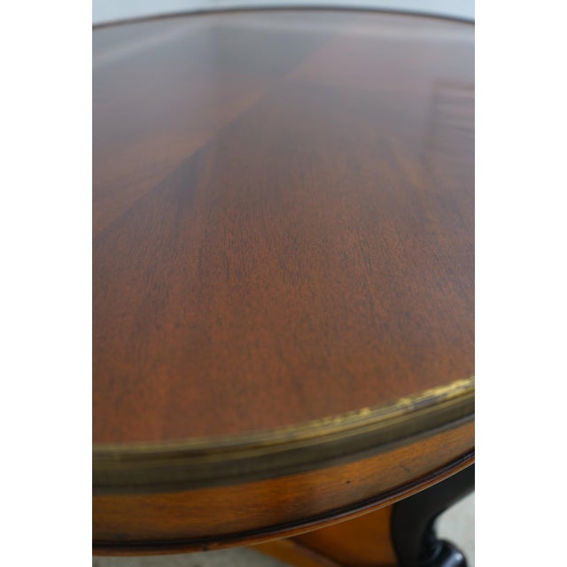 Theodore Alexander Oval Mahogany 2 Drawer Coffee Table For Sale - Image 10 of 16