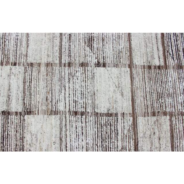Modern Checkerboard Piled Rug by Keivan Woven Arts 10'0 X 13'10 For Sale - Image 12 of 14