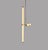 Pendant Light 019 in Satin Brass by Naama Hofman For Sale - Image 4 of 4