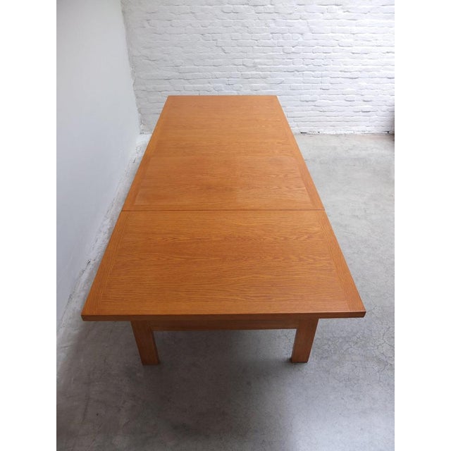 Extendable N-Line Dining Table in Oak by Gebroeders Neirinck, 1968 For Sale - Image 15 of 18
