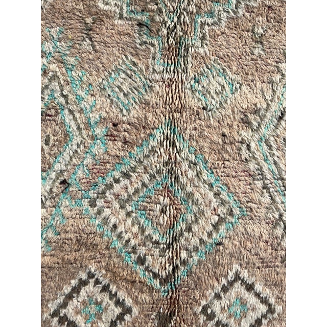1980s 1980s Genuine Vintage Boujad Berber Moroccan Rug For Sale - Image 5 of 12