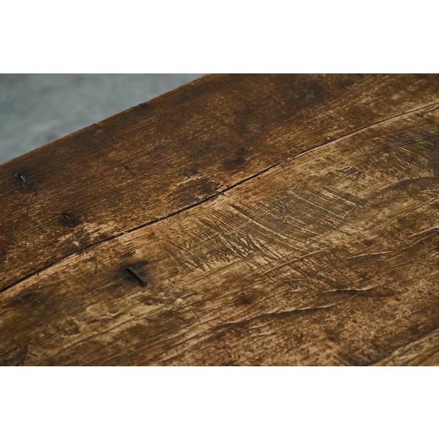 Wood Chest in Oak and Wrought Iron, Early 18th Century For Sale - Image 7 of 18