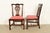 Stickley Georgian Carved Mahogany Side Chairs or Dining Chairs, Pair For Sale - Image 9 of 14