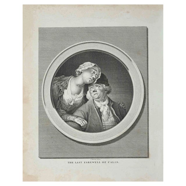 Thomas Holloway, The Last Farewell of Calas, Original Etching, 1810 For Sale