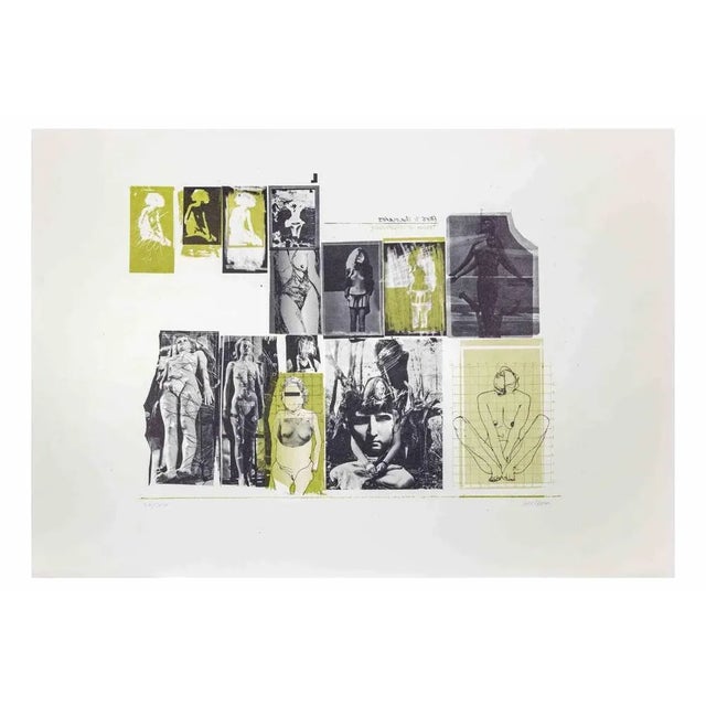 Eros and Thanatos is an Etching realized by Sergio Barletta in the Early 1970s. Hand-signed on the lower right in pencil...