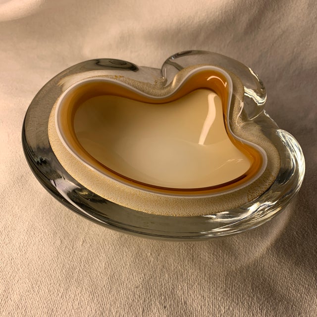 Mid-Century Modern Mid 20th Century Murano Art Glass Biomorphic Bowl For Sale - Image 3 of 7
